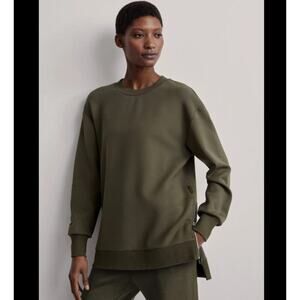 Varley Charter Sweat 2.0 Sweatshirt, Doublesoft, Olive Night, X-Small